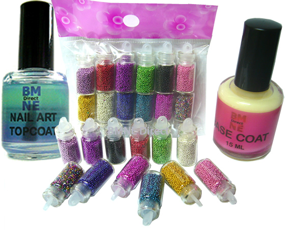 micro beads nail art